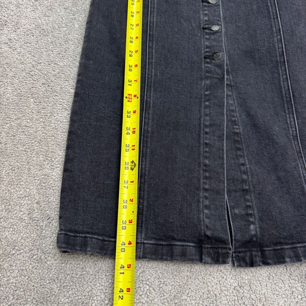 Denim Forum Aritzia Eyeliner Traceur Yeux Noir Midi Dress Womens Small Black NWT - Picture 14 of 16